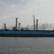 The Maersk Pelican with its rotor sails installed.